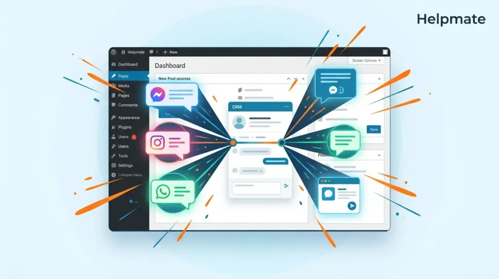 Automated Lead Capture from Social & Chat for WordPress Sites