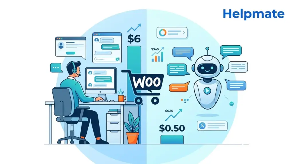 AI Chatbot vs Manual Support: Real Cost Comparison for WooCommerce Stores