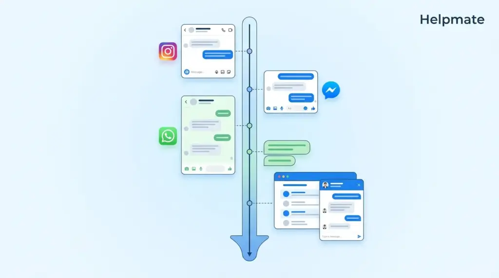 See Customer History Across Social and Website Chat