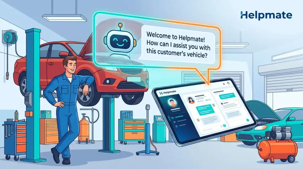 Best AI Chatbot for Auto Repair Shops: Helpmate vs. Alternatives